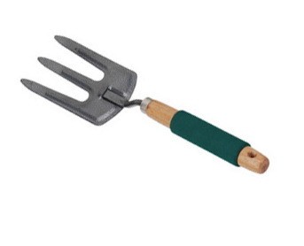 Carbon Steel Garden Heat Treatment Wood Handle Fork Trowel