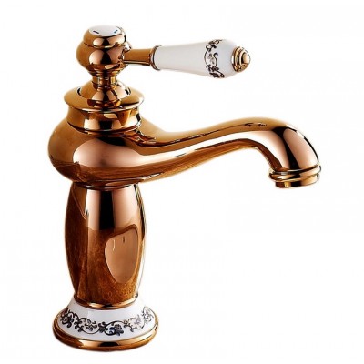 Brass Body Single Level Single Handle Bathroom Basin Faucet